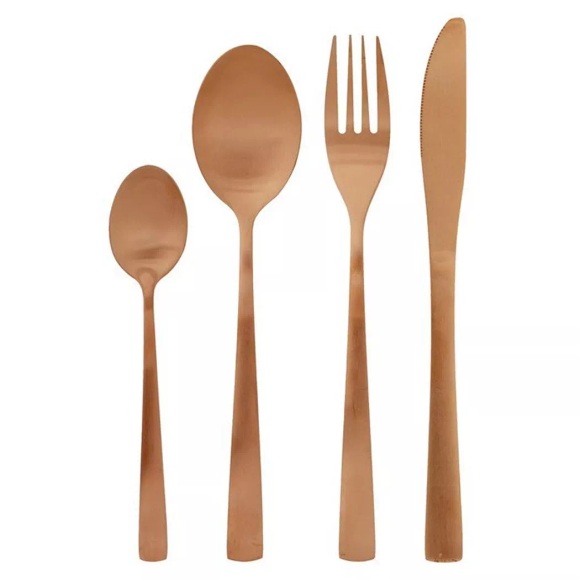 Besteck Set (16 Teilig) Kupfer Matt Besteck Set (16 Teilig) Kupfer Matt