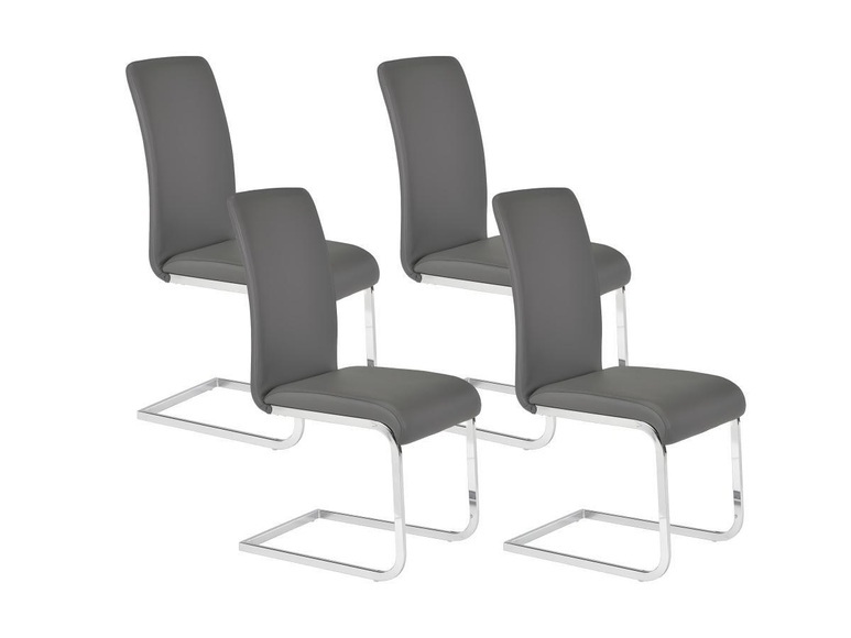 Stuhl Freischwinger 4erSet Kunstleder LIRICA Stuhl Freischwinger 4erSet Kunstleder LIRICA