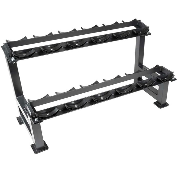 Stahlablagegestell Für 12 Hanteln Unisex Schwarz ONE SIZE