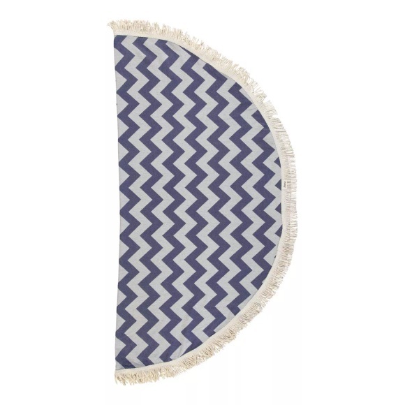L'Anse - Badetuch Zig Zag, One Size, Marine