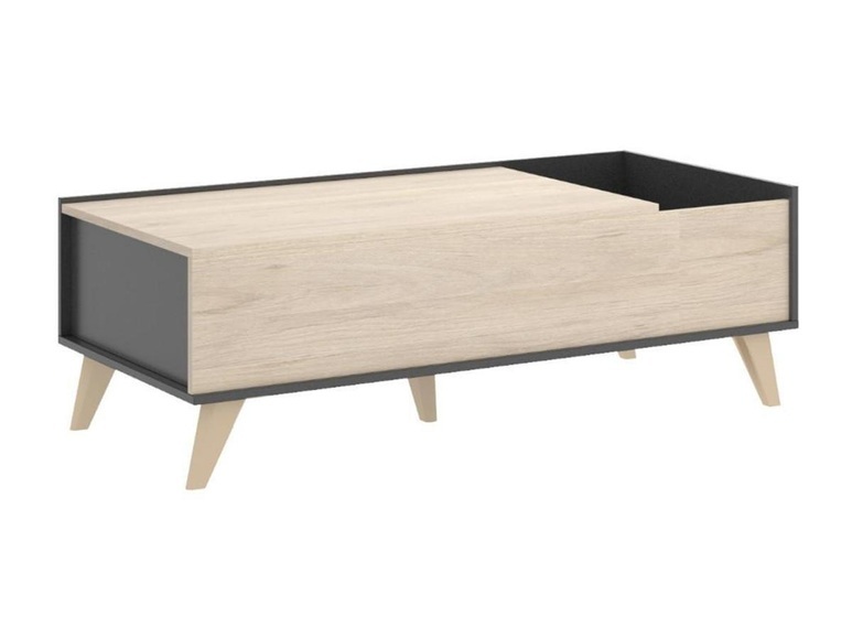 Couchtisch KOLYMA 1 Ablage Höhenverstellbar Eiche Couchtisch KOLYMA 1 Ablage Höhenverstellbar Eiche