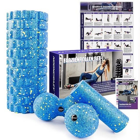 Faszienrollen-set Mit 3d-strukturmassage, Mini-faszienrolle, Faszienball Und Duoball, Faszien-set Unisex Multicolor ONE SIZE