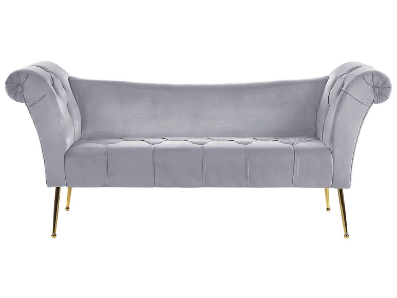 Chaiselongue aus Samtstoff Retro NANTILLY Chaiselongue aus Samtstoff Retro NANTILLY