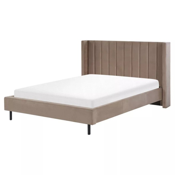 Bett mit Lattenrost aus Samtstoff Modern VILLETTE Bett mit Lattenrost aus Samtstoff Modern VILLETTE