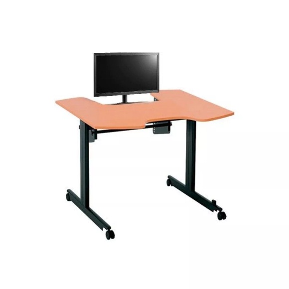 MAUL Höhenverstellbarer Tisch 1213 schwarz/ Buche
