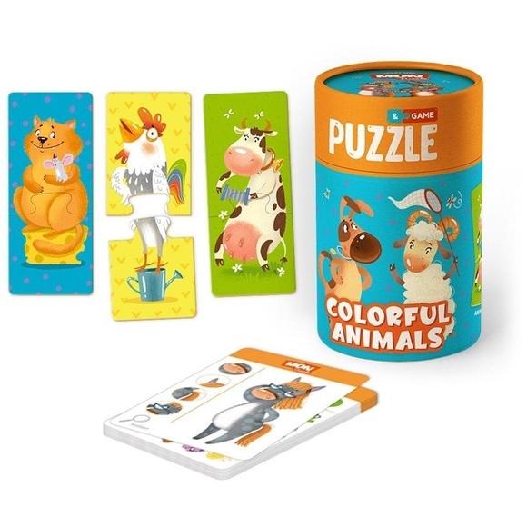 Dodo - MonPuzzle Farbige Tiere, 18M+