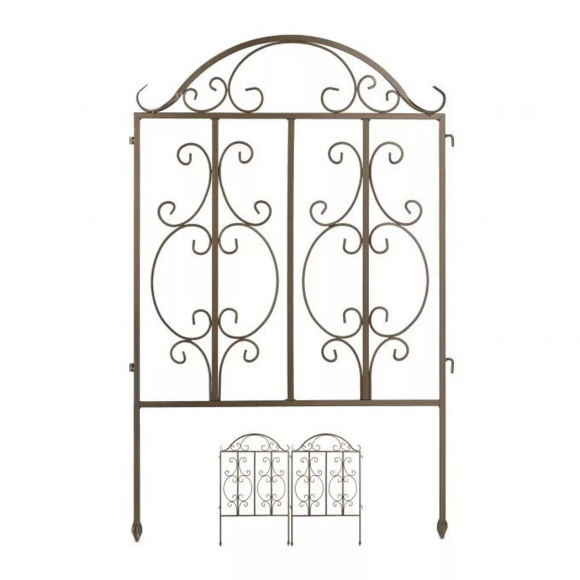 B2X - Gartenzaun mit 3 Paneelen, One Size