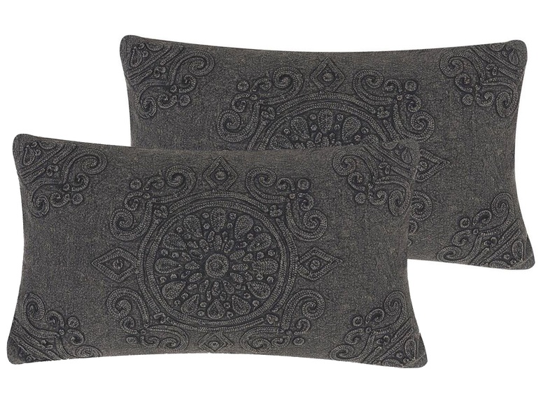 Kissen 2er Set aus Baumwolle Boho VELOOR Kissen 2er Set aus Baumwolle Boho VELOOR