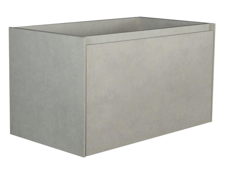 Waschbeckenunterschrank hängend - 80 cm - Beton - SOSTHENE Waschbeckenunterschrank hängend - 80 cm - Beton - SOSTHENE