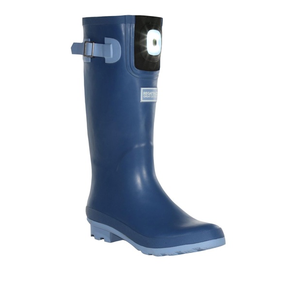 Gummistiefel Fairweather Shine, Led Damen Blau 41