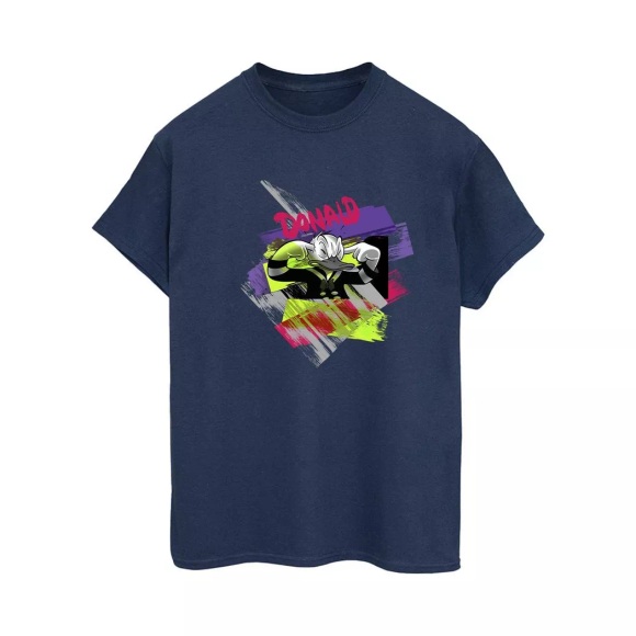 Donald Duck Ear Plug Bright Tshirt Damen Marine M