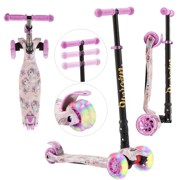 Tretroller | Kickscooter | Cityroller | Kinderroller | Led-räder | Klappbar Unisex ONE SIZE