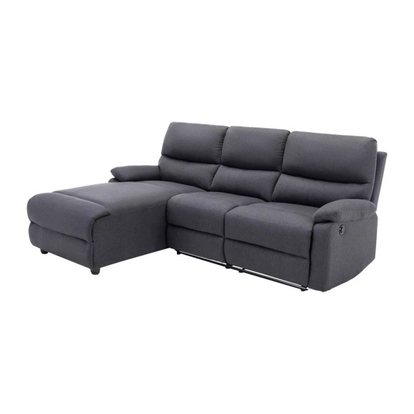 Ecksofa Relaxsofa elektrisch - Stoff - Ecke Links - Anthrazit - LUNANO Ecksofa Relaxsofa elektrisch - Stoff - Ecke Links - Anthrazit - LUNANO