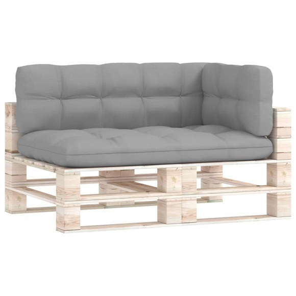 vidaXL Palettensofa-Auflagen 3 Stk. Grau