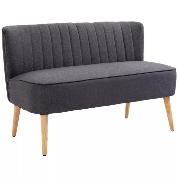 HOMCOM - Sofa, One Size, Grau