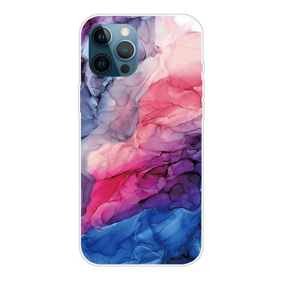 iPhone 13 Pro - Softes Silikon Gummi Case -bllue Marble