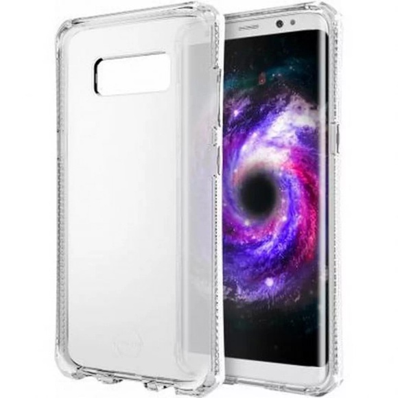 ITSkins - Samsung Galaxy S8+ Plus Spectrum Clear Schutz Gummi Hülle (Fallschutz 2 Meter) - Transparent