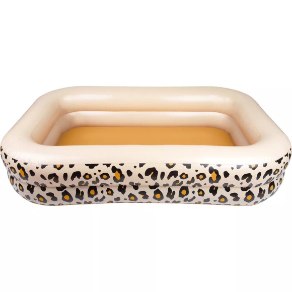 Swim Essentials Aufblasbarer Pool Panther Druck Beige