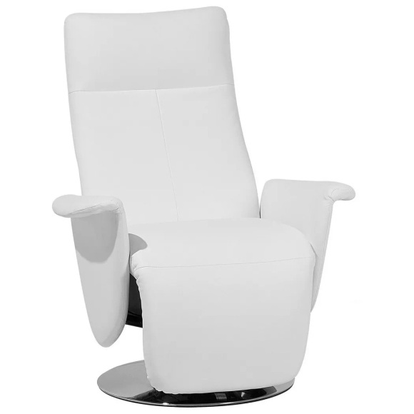 Beliani Sessel Kunstleder weiss PRIME