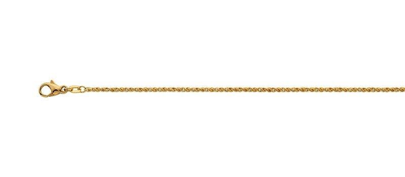 Collier Doppelanker Gelbgold 750, 1.9mm, 55cm Damen Gelbgold 55 CM