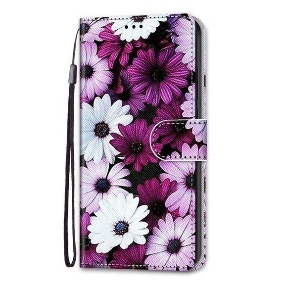 iPhone 13 Pro - Lederetui Hülle Chrysanthemen