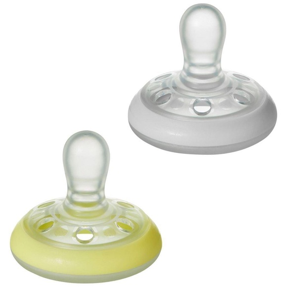 Mutterbrustähnlicher Beruhigungssauger Nacht 2er Set Unisex 6-18M