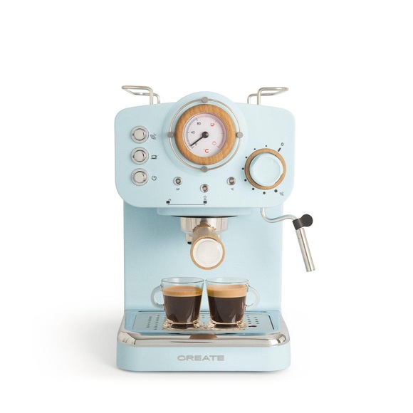 CREATE Thera Retro Matt Siebträgermaschine Blau