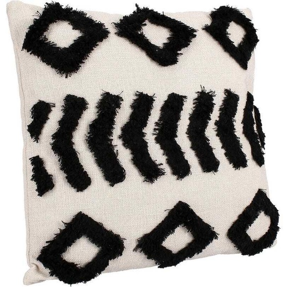 Kissen Fluffy schwarz 45x45