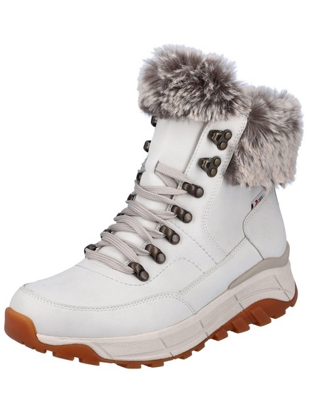 Rieker Damen Schnürboot Creme