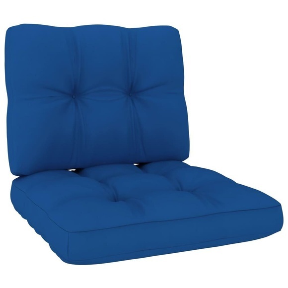 vidaXL Palettensofa-Kissen 2 Stk. Königsblau