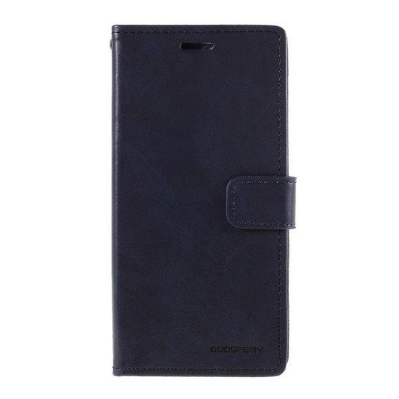 iPhone 12 Pro Max - Blue Moon Leder Etui Hülle Karten