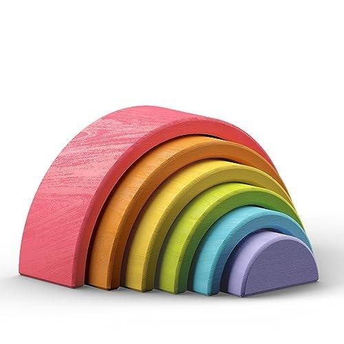 Regenbogen aus Holz: Motorikspielzeug, Kinderspielzeug Multicolor