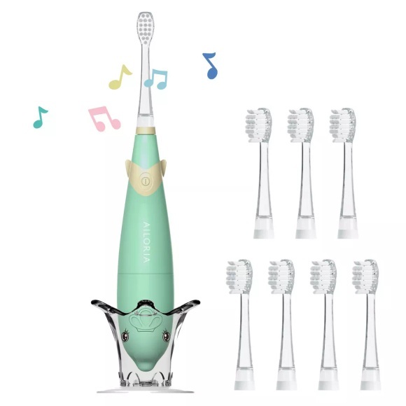 Ailoria BUBBLE BRUSH Schallzahnbürste inkl. 8x Bürstenköpfe grün