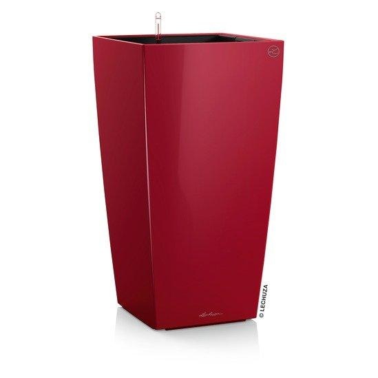 Lechuza - Blumenkasten mit Integriertem Bewässerungssystem Cubico Premium 50 - Rot