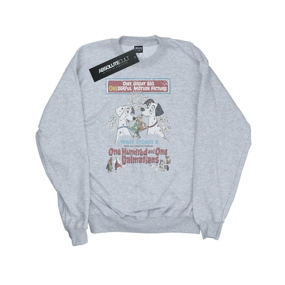 101 Dalmatians Retro Poster Sweatshirt Herren Grau XXL