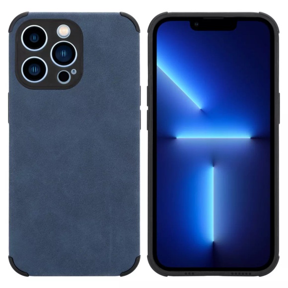 Hülle für Apple iPhone 11 PRO MAX mit Kunst-Wildleder Rückseite