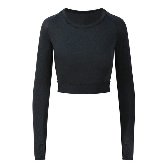 AWDIS Tanktop »Just Cool Damen Crop-Top Girlie mit langen Ärmeln«