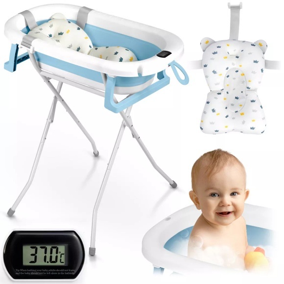 B2X - Faltbare Babybadewanne mit Thermometer