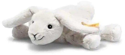 Steiff Floppy Hase Hoppel hellgrau liegend, 20 cm