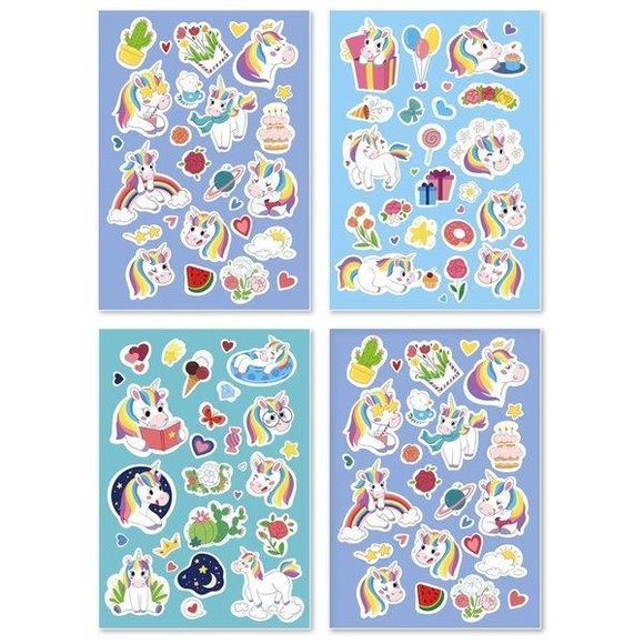 Dodo - Stickerset Einhorn 100 Stickers, 36M+