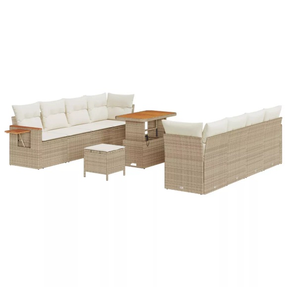 VidaXL - Garten-sofa poly-rattan, One Size, Beige