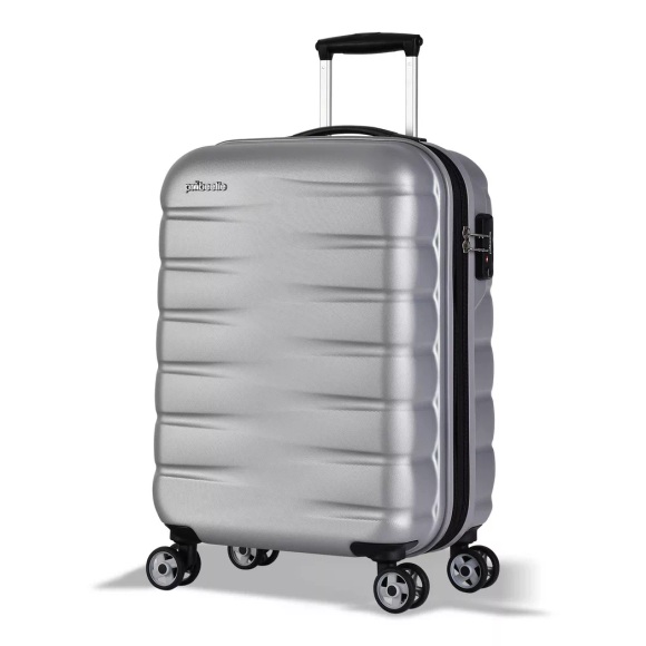 Probeetle by Eminent - Voyager VII Expandable Handgepäck Koffer 4 Rollen Silber, 55 CM, Silber