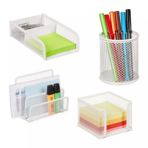 B2X - Schreibtisch-Organizer-Set 4-teilig, 17X22CM