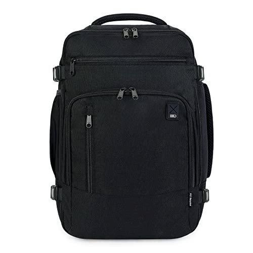 Rucksack 40 X 20 X 25 Cm Für Ryanair Flugzeug Reiserucksack Handgepäck Laptop Tagesrucksäcke Pet Recycled Umweltfreundlicher Rucksack Wasserdicht Unter Sitz 20 L Herren Schwarz ONE SIZE