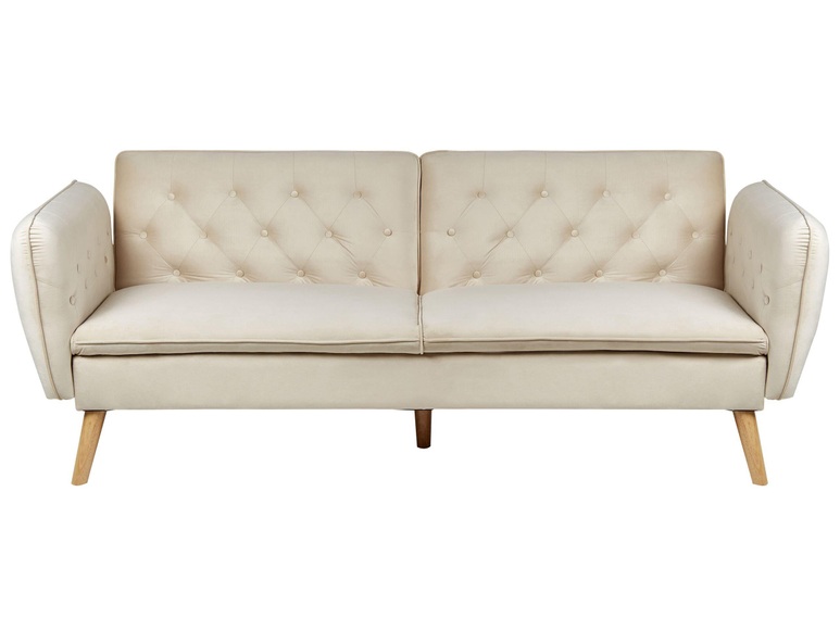 Schlafcouch aus Samtstoff Modern BARDU Schlafcouch aus Samtstoff Modern BARDU