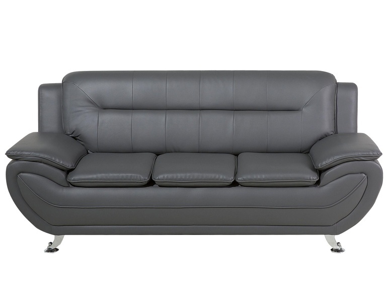 3 Sitzer Sofa aus Kunstleder Modern LEIRA 3 Sitzer Sofa aus Kunstleder Modern LEIRA
