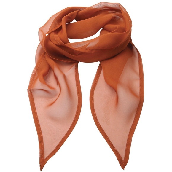 Chiffon Halstuch Damen Kühles Braun ONE SIZE
