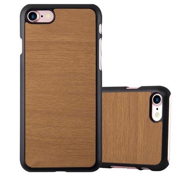 Hülle für Apple iPhone 7 7S 8 SE 2020 TPU Silikon Holz