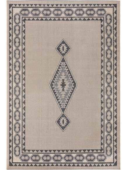 In- & Outdoor-Teppich River Beige/Blau In- & Outdoor-Teppich River Beige/Blau