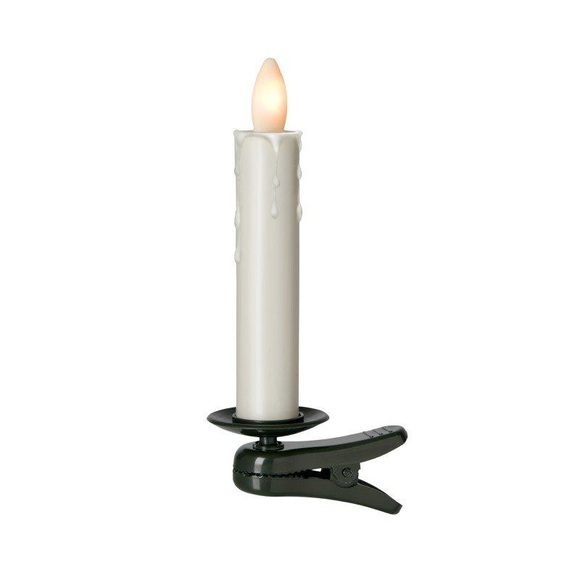 LED-Baumkerze Shine, elfenbein, kabellos, 5er-Set